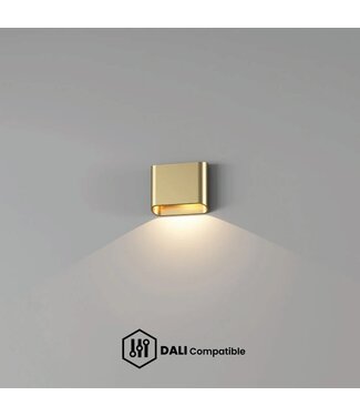 Artdelight DALI-LED-Wandleuchte Diaz 1L - Gold