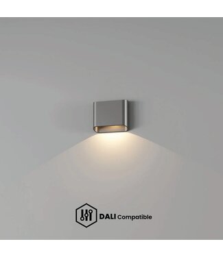 Artdelight DALI-LED-Wandleuchte Diaz 1L - Stahlgrau