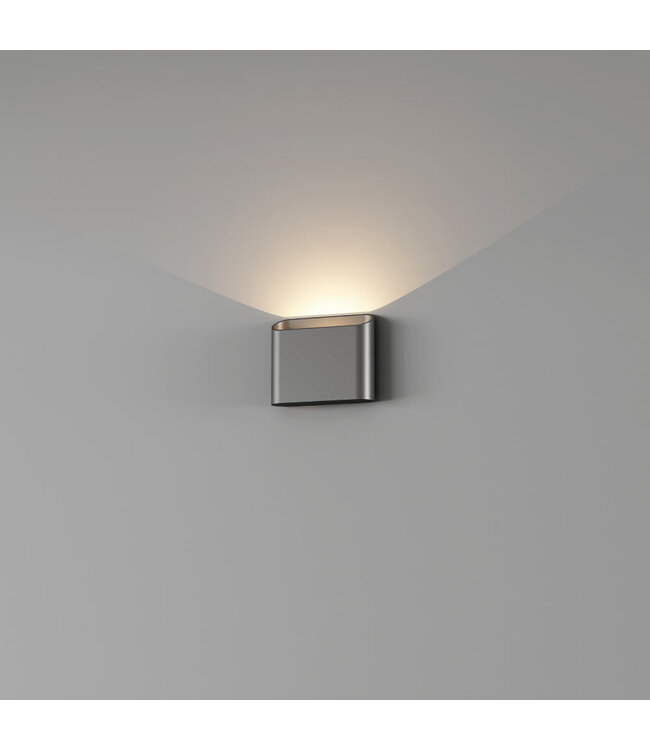 Artdelight Artdelight Kompakte DALI-LED-Wandleuchte Diaz 1L - Stahlgrau