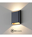 Artdelight Artdelight Moderne DALI-LED-Wandleuchte Diaz L - Schwarz/Champagner