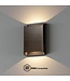 Artdelight Artdelight Moderne DALI-LED-Wandleuchte Diaz L - Dunkel-Antikbronze