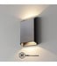 Artdelight Artdelight Moderne DALI-LED-Wandleuchte Diaz L - Stahlgrau