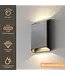 Artdelight Artdelight Moderne DALI-LED-Wandleuchte Diaz L - Stahlgrau