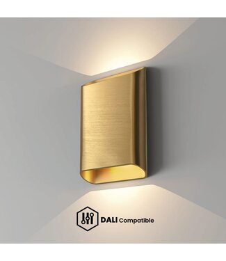 Artdelight DALI-LED-Wandleuchte Diaz L - Warmgold