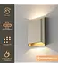 Artdelight Artdelight Moderne DALI-LED-Wandleuchte Diaz L - Champagner