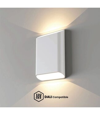 Artdelight DALI-LED-Wandleuchte Diaz L - Weiß - Dim-to-Warm