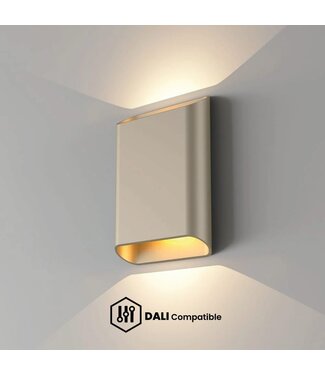 Artdelight DALI-LED-Wandleuchte Diaz L - Champagner - Dim-to-Warm