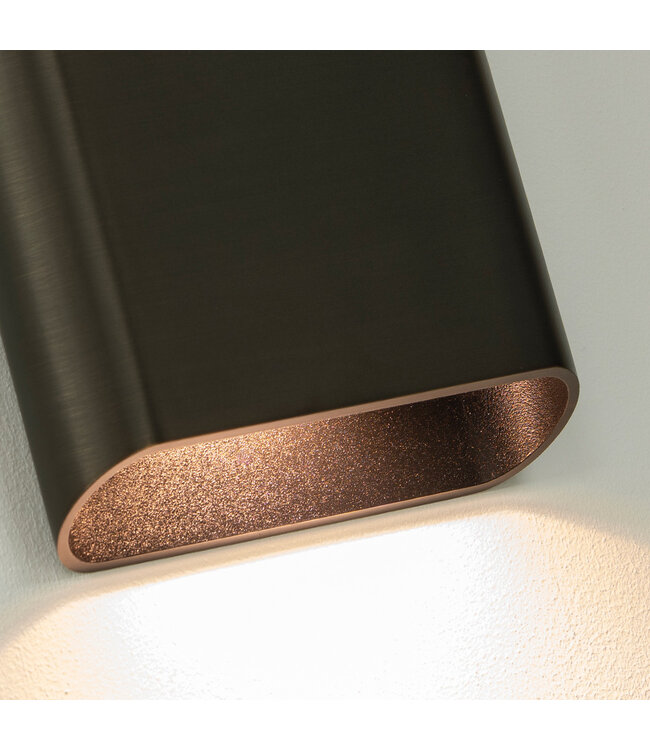 Artdelight Artdelight Moderne DALI-LED-Wandleuchte Diaz L - Dunkel-Antikbronze - Dim-to-Warm