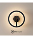 Artdelight Artdelight Runde DALI-LED-Wandleuchte Oregon - Schwarz