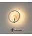 Artdelight Artdelight Runde DALI-LED-Wandleuchte Oregon - Champagner