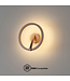 Artdelight Artdelight Runde DALI-LED-Wandleuchte Oregon - Dunkelbronze