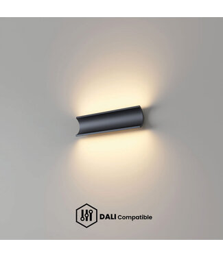Artdelight DALI-LED-Wandleuchte Malibu 2L - Schwarz