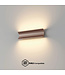 Artdelight Artdelight Lineare DALI-LED-Wandleuchte Malibu 2L - Dunkelbronze