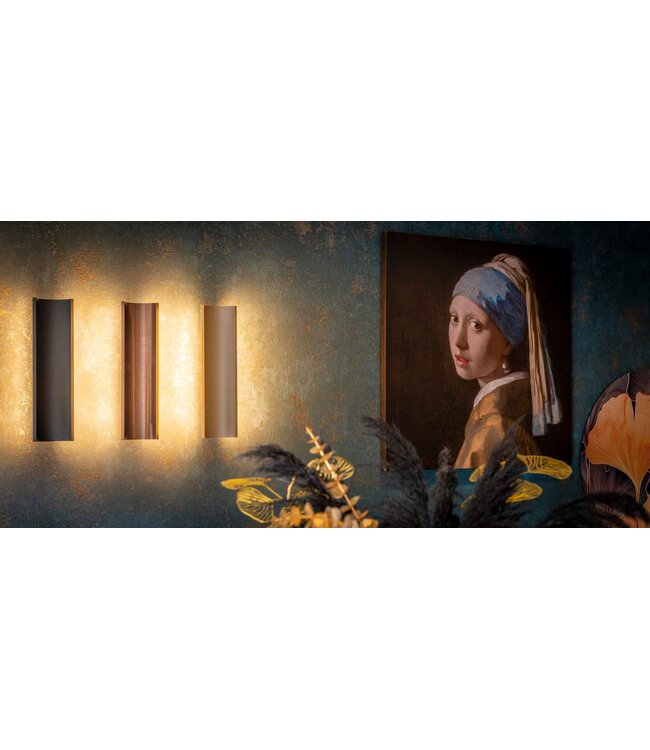 Artdelight Artdelight Lineare DALI-LED-Wandleuchte Malibu 2L - Dunkelbronze