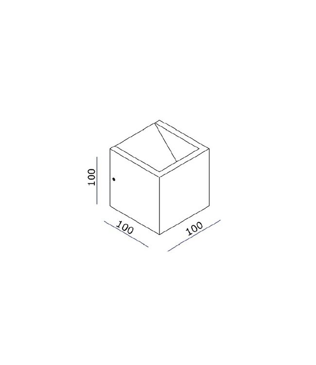 Artdelight Artdelight Kubische DALI-LED-Wandleuchte Cube - Weiß