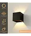 Artdelight Artdelight Kubische DALI-LED-Wandleuchte Cube - Schwarz - Dim-to-Warm