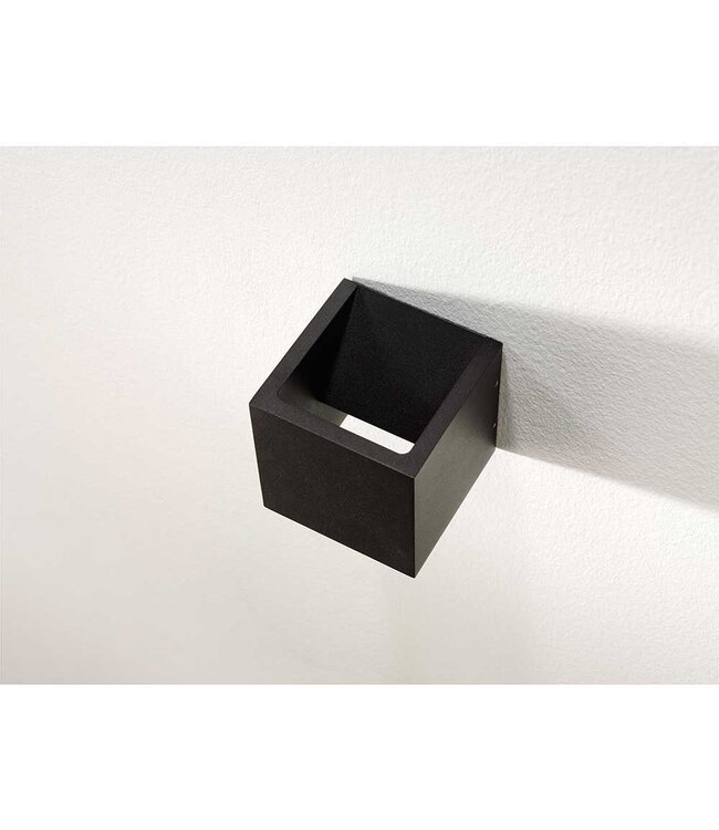 Artdelight Artdelight Kubische DALI-LED-Wandleuchte Cube - Schwarz - Dim-to-Warm