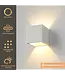 Artdelight Artdelight Kubische DALI-LED-Wandleuchte Cube - Weiß - Dim-to-Warm