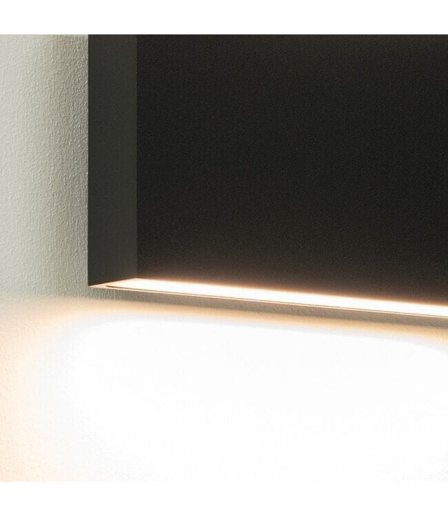 Artdelight Artdelight Moderne DALI-LED-Wandleuchte Box 2L - Schwarz