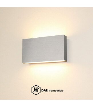 Artdelight DALI-Wandleuchte Box 2L - Aluminium