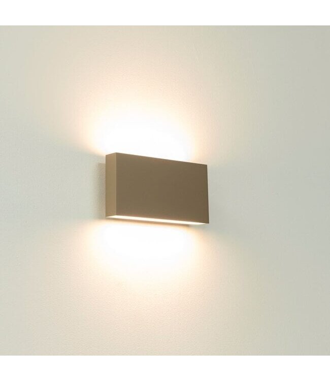 Artdelight Artdelight Moderne DALI-LED-Wandleuchte Box 2L - Champagner