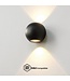 Artdelight Artdelight Runde DALI-LED-Wandleuchte Denver - Schwarz