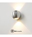 Artdelight Artdelight Runde DALI-LED-Wandleuchte Denver - Aluminium