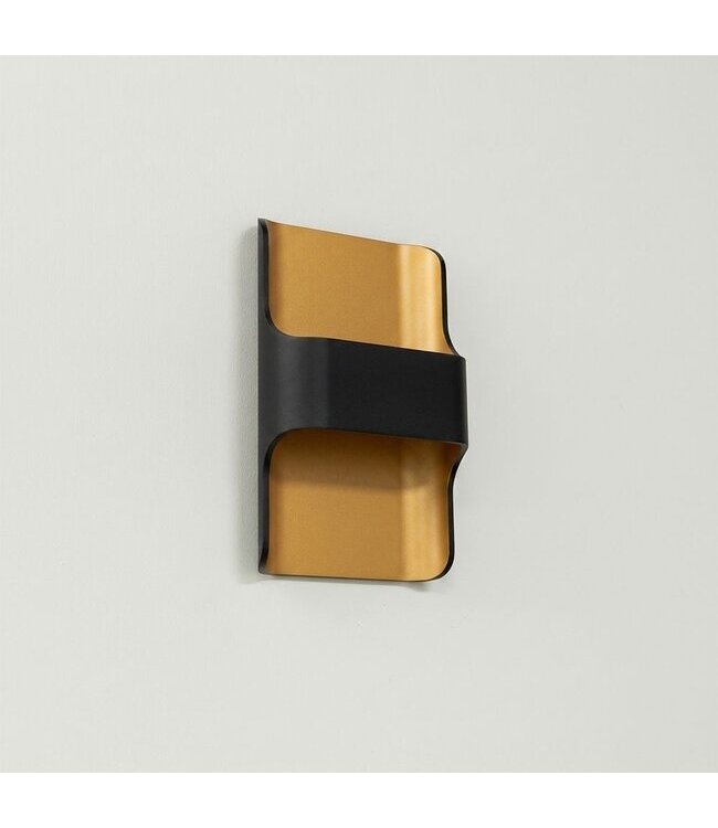 Artdelight Artdelight Moderne DALI-LED-Wandleuchte Dallas - Schwarz/Kupfer