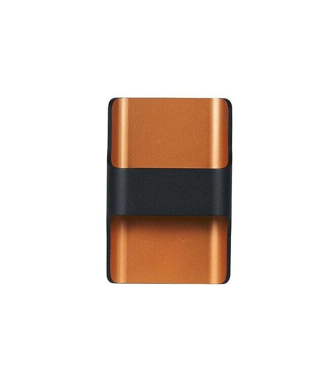 Artdelight Artdelight Moderne DALI-LED-Wandleuchte Dallas - Schwarz/Kupfer
