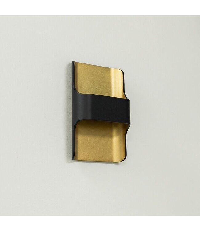 Artdelight Artdelight Moderne DALI-LED-Wandleuchte Dallas - Schwarz/Mattgold