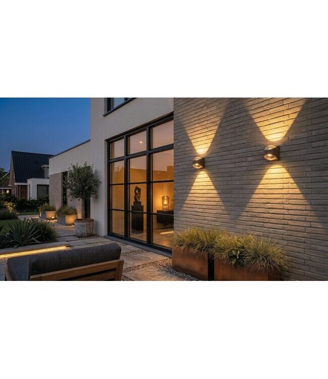 Artdelight Artdelight Industrielle DALI-LED-Wandleuchte London - Rostbraun