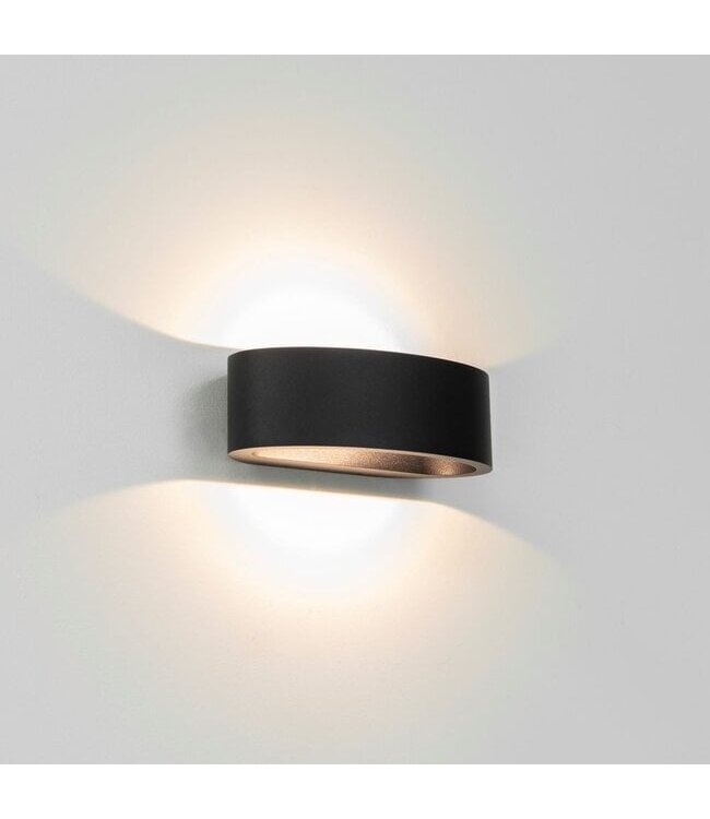 Artdelight Artdelight Halbrunde DALI-LED-Wandleuchte Sharp - Schwarz