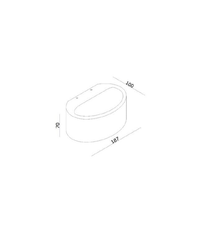 Artdelight Artdelight Halbrunde DALI-LED-Wandleuchte Sharp - Schwarz