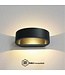 Artdelight Artdelight Halbrunde DALI-LED-Wandleuchte Sharp - Anthrazit