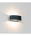 Artdelight Artdelight Halbrunde DALI-LED-Wandleuchte Sharp - Anthrazit