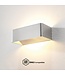 Artdelight Artdelight Moderne DALI-LED-Wandleuchte Mainz - Aluminium
