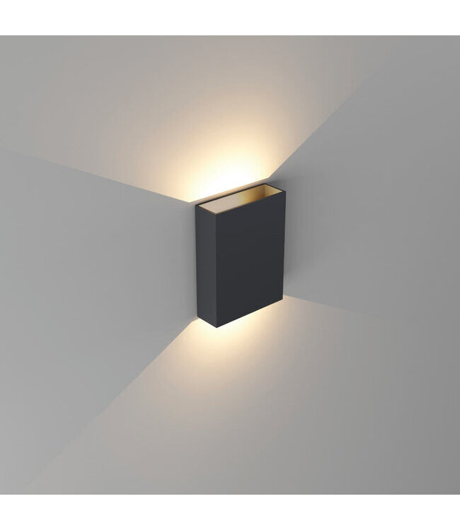 Artdelight Artdelight Moderne DALI-LED-Wandleuchte Memphis - Schwarz/Mattgold