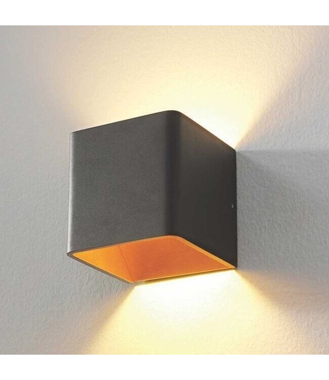 Artdelight Artdelight Moderne DALI Wandleuchte Fulda - Schwarz/Kupfer