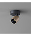 Artdelight Moderner DALI LED-Deckenstrahler Houston 1L - Schwarz/Champagner