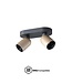 Artdelight Moderner DALI LED-Deckenstrahler Houston 2L - Schwarz/Champagner