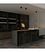 Artdelight Artdelight Moderne DALI LED-Pendelleuchte Madison 1L - Schwarz/Rauchglas