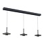 Artdelight Artdelight Moderne DALI LED-Pendelleuchte Madison 3L - Schwarz/Rauchglas