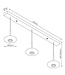 Artdelight Artdelight Moderne DALI LED-Pendelleuchte Madison 3L - Schwarz/Rauchglas