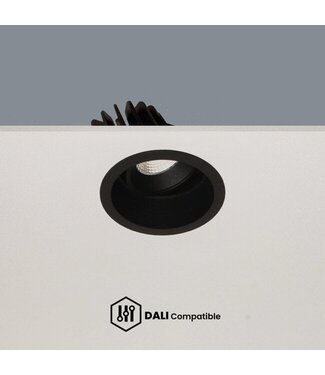 Artdelight DALI LED-Einbaustrahler Ribs - Schwarz