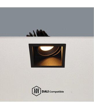 Artdelight DALI LED-Einbaustrahler Vibs - Schwarz