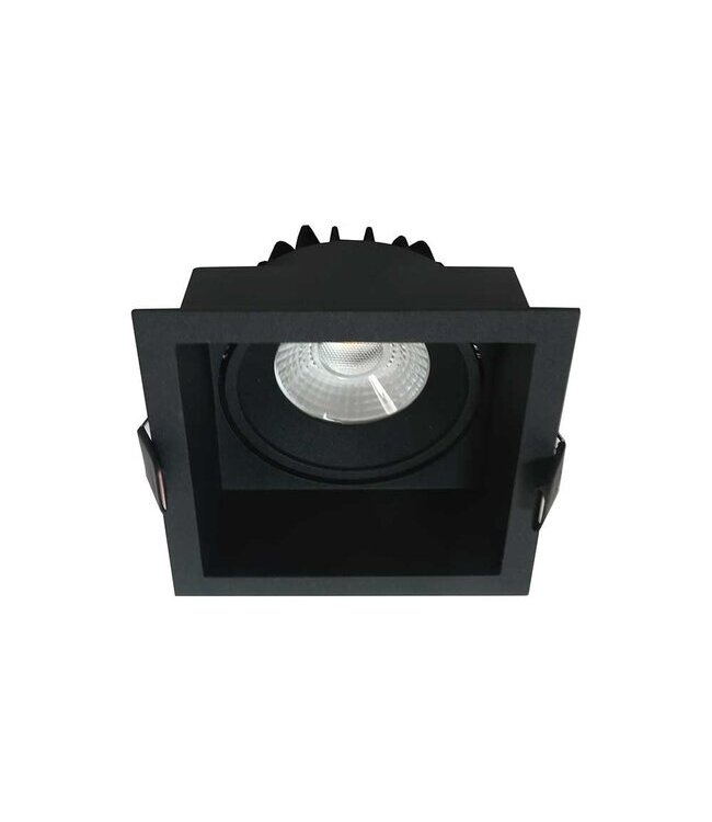 Artdelight Vertiefter quadratischer DALI LED-Einbaustrahler Vibs - Schwarz