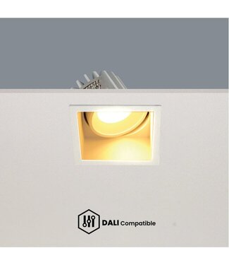 Artdelight DALI LED-Einbaustrahler Vibs - Weiß