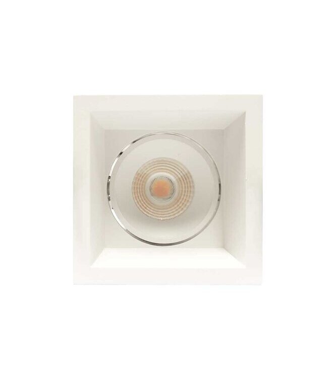 Artdelight Vertiefter quadratischer DALI LED-Einbaustrahler Vibs - Weiß