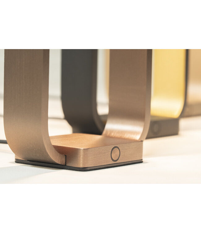 Artdelight Design-Tischleuchte Modesto - Dunkelbronze