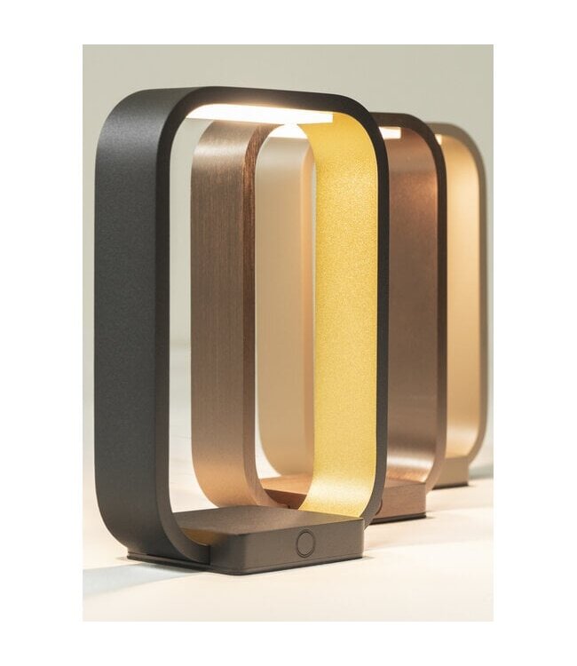 Artdelight Design-Tischleuchte Modesto - Dunkelbronze